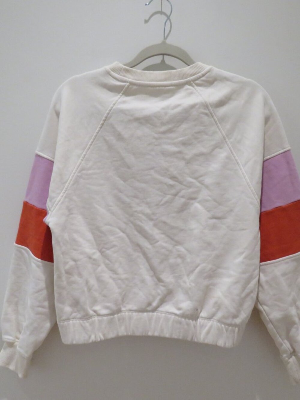 EVEREVE Ava Colorblock Cotton Sweatshirt Small Preppy Casual Travel Comfy - Picture 8 of 13